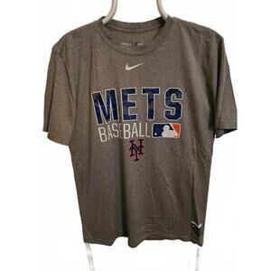 New York Mets - Nike Dry Fit T-shirt - Medium - gray - EUC